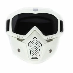 Mssugar Lunettes De Conduite De Casque De Moto Avec Masque Amovible De Visage