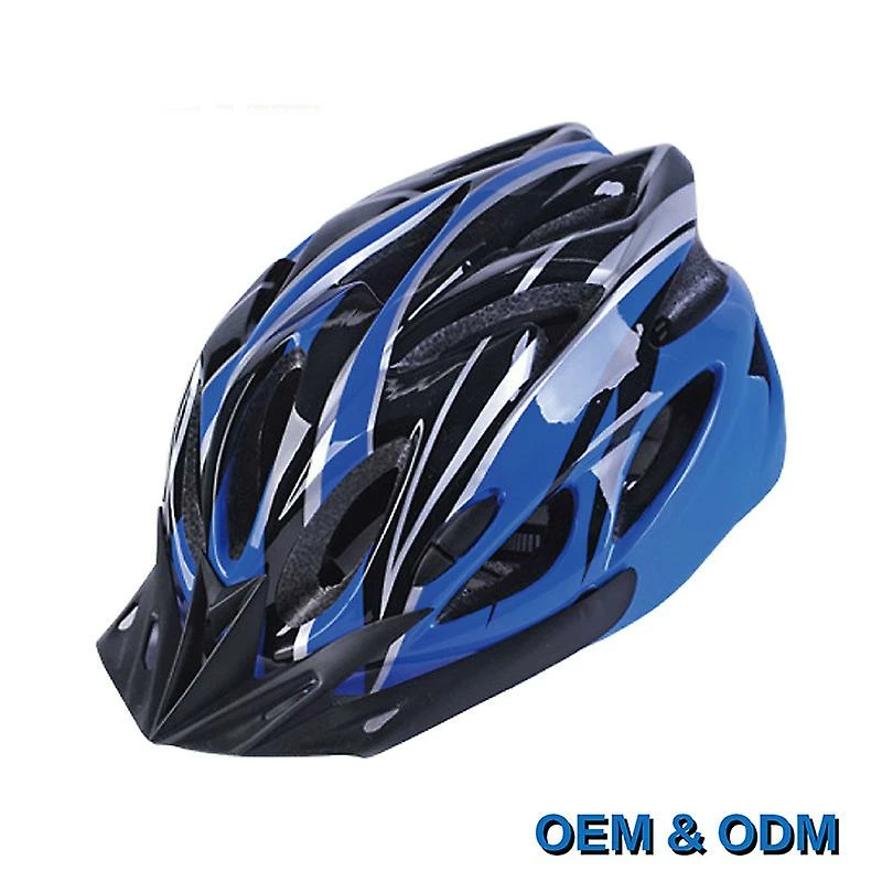 Unbranded Casque De Vélo Bleu + Noir Casque De Vélo De Montagne Casque Monobloc 3 Unbranded Casque De Vélo Bleu + Noir Casque De Vélo De Montagne Casque Monobloc