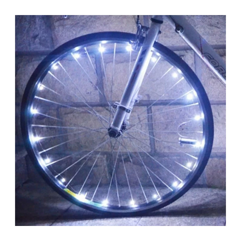 1pcs White -Lumières De Roue De Vélo 20 LED Clignotant Rayons Lumières Décoration De Vélo Lumière Vélo D'avertissement D - Avis / Test 3 1pcs White -Lumières De Roue De Vélo 20 LED Clignotant Rayons Lumières Décoration De Vélo Lumière Vélo D'avertissement D - Avis / Test