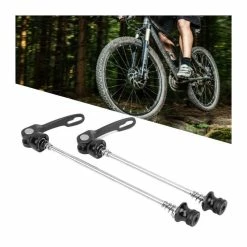 2 Pièces Brochettes De Moyeu De Roue De Vélo VTT Essieu De Vélo De Route à Dégagement Rapide Levier De Brochette (noir) - Avis / Test