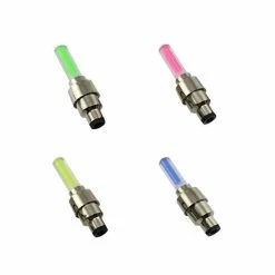 2pcs Lumières De Roue Lumière De Bouchon De De Pneu Pour Voiture Vélo Moto (rose) ECLAIRAGE POUR CYCLE - Avis / Test