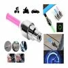 2X Lumière Bouchon Valve LED Néon Sécurité Roue De Vélo Moto Voiture Flash Lampe Bleu - Avis / Test