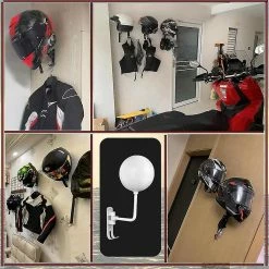 Unbranded 1pcs 180 Porte-casque De Moto, Support De Casque En Métal De Rotation -Porte-vélos et Barres de Toit Soldes 354744210 max