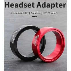 Unbranded Adaptateur De Casque VTT Vélo De Route Cadre De Tube Conique, 56-44mm Noir -Porte-vélos et Barres de Toit Soldes 354745582 max