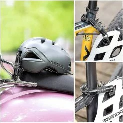 Unbranded Casque De Vélo Serrure Sécurité Casque De Moto Serrure Mot De Passe Câble Serrure De Câble Serrure De Vélo De Montagne Sac à Dos Serrure De Câble Portable Verrou De Câble -Porte-vélos et Barres de Toit Soldes 371576353 max
