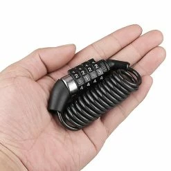 Unbranded Casque De Vélo Serrure Sécurité Casque De Moto Serrure Mot De Passe Câble Serrure De Câble Serrure De Vélo De Montagne Sac à Dos Serrure De Câble Portable Verrou De Câble -Porte-vélos et Barres de Toit Soldes 371576426 max