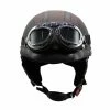 Preferred Été Moto Cuir Léger Rétro Harley Casque De Sécurité Casque Avec Lunettes Mode Demi Casque Véhicule Électrique Casque