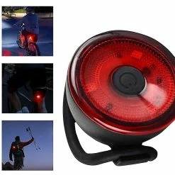 Vention Bike Tail Light Smart Battery Type Warning Lamp Light Safety Taillight Pour Casque De Cyclisme Avertissement De Sécurité Mountain Tail Lamp (noir) -Porte-vélos et Barres de Toit Soldes 437497672 max