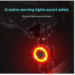 Vention Bike Tail Light Smart Battery Type Warning Lamp Light Safety Taillight Pour Casque De Cyclisme Avertissement De Sécurité Mountain Tail Lamp (noir) -Porte-vélos et Barres de Toit Soldes 437497705 max