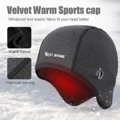 Bimirth West Biking Hiver Polaire Vélo Capswindproofcaps Casque Thermique Linermen Femmes Chapeaux De Vélo Course En Plein Air Ski Casquettes De Cyclisme -Porte-vélos et Barres de Toit Soldes 476476011 max