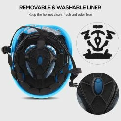 Unbranded Casque D’escalade Casque De Sécurité De Cyclisme W / Lampe Frontale Earmuff Feu Arrière Points D’attache Pour La Randonnée Escalade Casque De Vélo Spéléologique -Porte-vélos et Barres de Toit Soldes 496704773 max