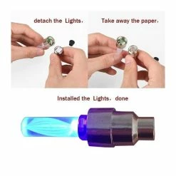 4pcs Vélo Voiture Moteur Roue Pneu Pneu Valve Bouchon Lumière LED A Parlé Lampe Clignotante_Z232 - Avis / Test