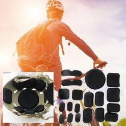 Unbrand 19pcs Bicycle Remplacement Foam Pads Rembourrage Casque Coussins Mat Pour Moto 8 Unbrand 19pcs Bicycle Remplacement Foam Pads Rembourrage Casque Coussins Mat Pour Moto -Porte-vélos et Barres de Toit Soldes 579570909 max