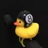 Unbranded Mignon Casque Canard Vélo Cloche Avec Led Lumière Caoutchouc Canard Vélo Guidon Cornes Drôle Accessoires De Vélo