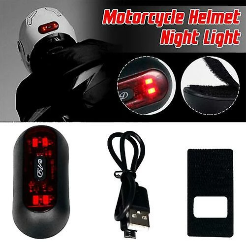 Unbranded Lumière Rechargeable USB Casque De Moto Avant / Arrière Casque De Vélo Night Light 5 Unbranded Lumière Rechargeable USB Casque De Moto Avant / Arrière Casque De Vélo Night Light – Image 3