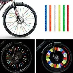 Unbrand Autocollants De Vélo Ruban Réfléchissant Roue Réfléchissante De Nuit Accessoires De Vélo En Acier Pour Casque Moto Scooter