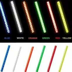 Unbrand Autocollants De Vélo Ruban Réfléchissant Roue Réfléchissante De Nuit Accessoires De Vélo En Acier Pour Casque Moto Scooter -Porte-vélos et Barres de Toit Soldes 740623529 max