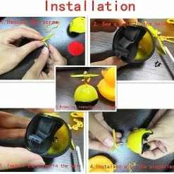 Nw 1776 Shxx 2 Packrubber Canard Jouet Ornements Jaune Canard Voiture Tableau De Bord Décorations Squeeze Canard Bicycle Cornes Hélice Casque Xq-zxc04 -Porte-vélos et Barres de Toit Soldes 769016715 max