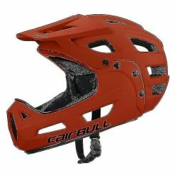 Unbranded Cairbull Casque De Vélo Intégral Pour Adultes Casque De Cyclisme Avec Protège-menton Détachable Et Visière Pour Casque De Vélo De Course De VTT