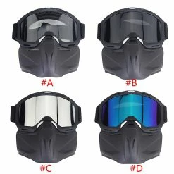 Unbranded Lunettes De Moto UV Lunettes De Casque Avec Masque Détachable Pour Les Activités De Plein Air -Porte-vélos et Barres de Toit Soldes 786245373 max