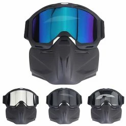 Unbranded Lunettes De Moto UV Lunettes De Casque Avec Masque Détachable Pour Les Activités De Plein Air -Porte-vélos et Barres de Toit Soldes 786245571 max