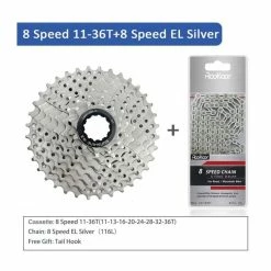 Chaîne De Cassette Vtt, Vitesse 8 9 10 11 Vitesses, Pièces De Vélo, Pignon De Roue Libre, 36T 40T 42T 46T 50T 52T [4954697] - Avis / Test