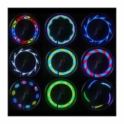 Éclairage Pour Roue De Vélo, 14 LED, Avec 30 Effets Lumineux,lampe, Signalisation, Accessoires De Cyclisme, A -WGHY3771 - Avis / Test
