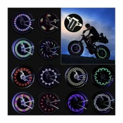 Herefun 2pcs LED Roue Lumières, Lumières De Roue De Vélo Roue Rayon Étanche Lampes LED, Décoration Rayons De Roue De Vélo - Avis / Test