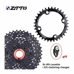 Pièce Détachée,ZTTO Vtt 8 Vitesses 11 40T Cassette VTT Pièces De Vélo 8 S 40t Roue Libre 8 S Pignon 8v Noir - Type 8s40-32 - Avis / Test