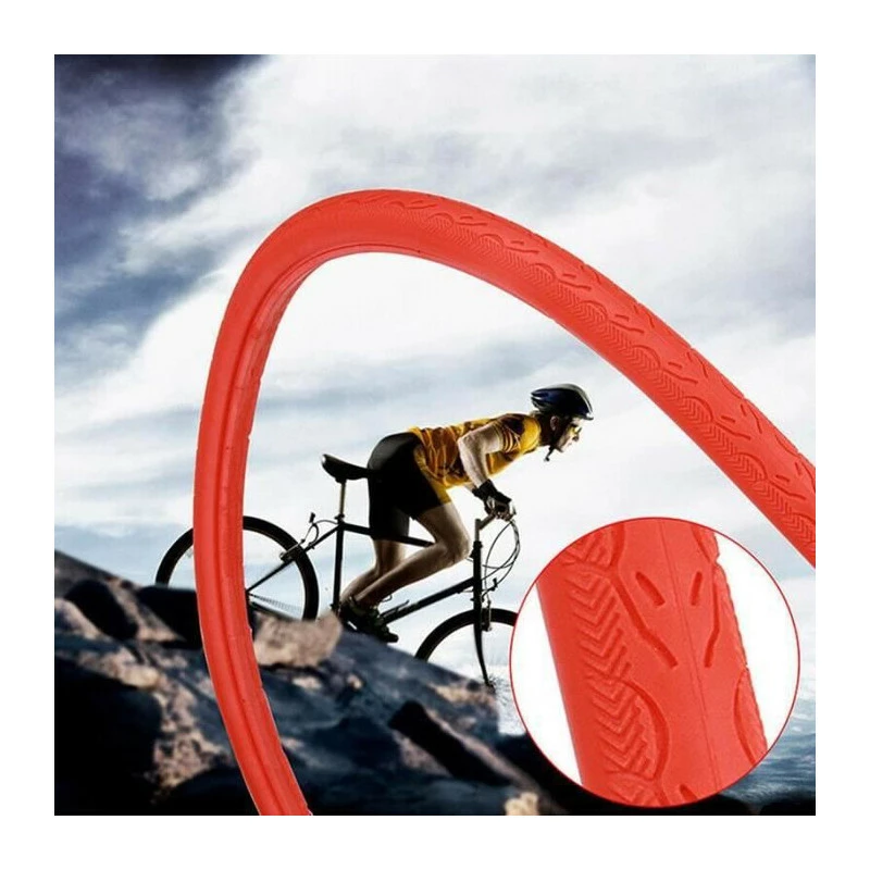 Pneu Vélo,Pneu De Vélo De Route 700 X 23C Sans Chambre à Air De 26 Pouces, Pneu De Bicyclette Résistant, Roue De - Type Red - Avis / Test 3 Pneu Vélo,Pneu De Vélo De Route 700 X 23C Sans Chambre à Air De 26 Pouces, Pneu De Bicyclette Résistant, Roue De - Type Red - Avis / Test