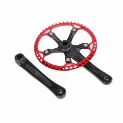 Qiilu Manivelle De Vélo Pédalier De Vélo Meijun 170mm Ensemble D'anneau De Chaîne De Roue à Chaîne De Vélo 45T 47T (noir - Avis / Test