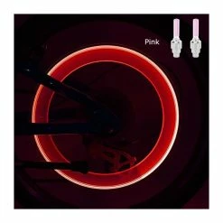 Rose -Couvercle De Valve De Pneu De Vélo, Lumières Néons Pour Roue De Vélo, Moto, Voiture, Couvercle D'air, Valve De Jante, - Avis / Test
