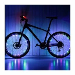 Ultra Lumineux Étanche LED Roue De Vélo Spoke Lights Rechargeable USB Bande De Pneu Lumière Multicolore IP65 LED Vélo Acces - Avis / Test